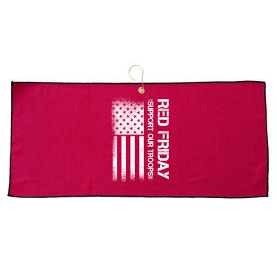 Support Our Troops Red Friday Large Microfiber Waffle Golf Towel