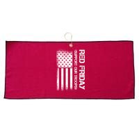 Support Our Troops Red Friday Large Microfiber Waffle Golf Towel