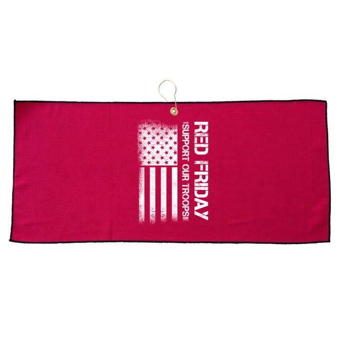 Support Our Troops Red Friday Large Microfiber Waffle Golf Towel