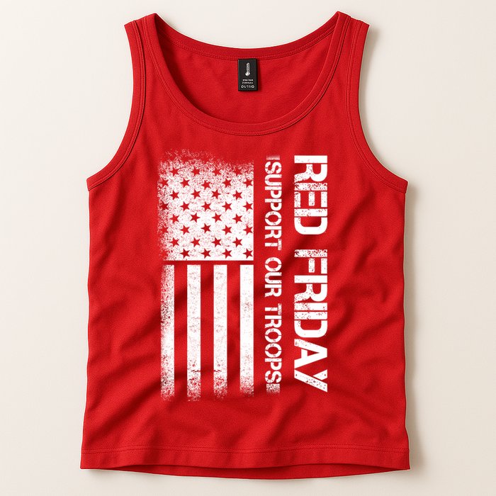 Support Our Troops Red Friday Tank Top
