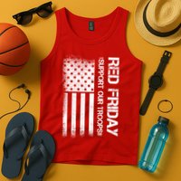 Support Our Troops Red Friday Tank Top