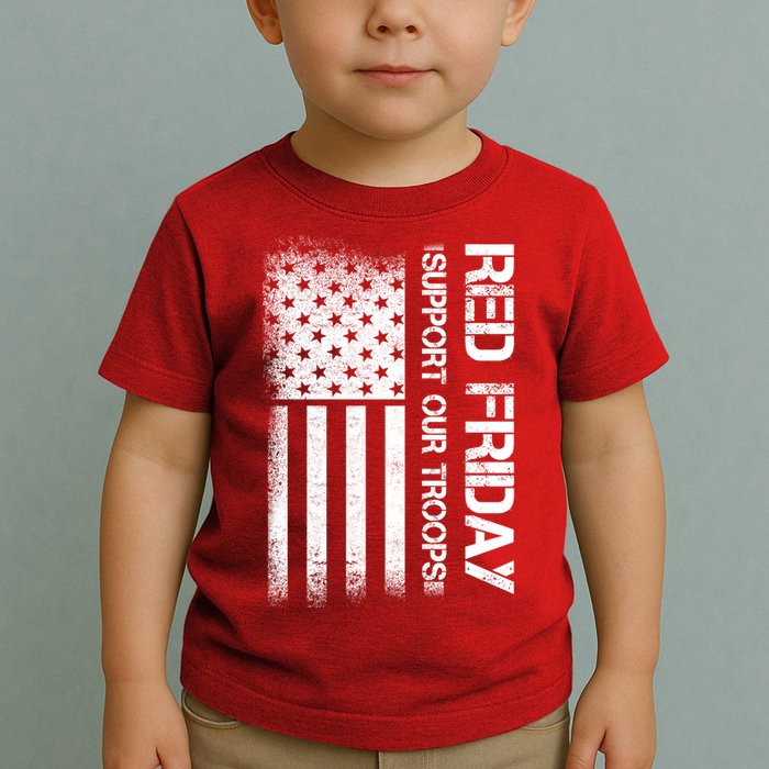 Support Our Troops Red Friday Toddler T-Shirt