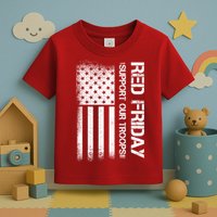 Support Our Troops Red Friday Toddler T-Shirt