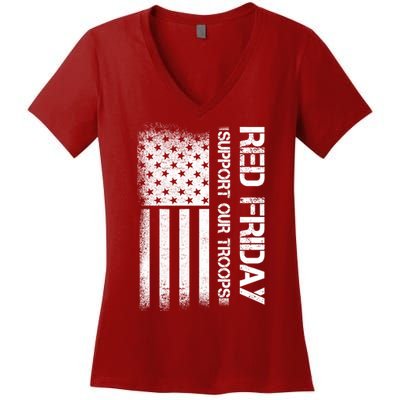 Support Our Troops Red Friday Women's V-Neck T-Shirt