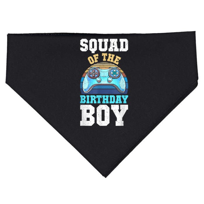 Squad Of The Birthday Boy Matching Video Gamer Birthday USA-Made Doggie Bandana