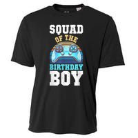 Squad Of The Birthday Boy Matching Video Gamer Birthday Cooling Performance Crew T-Shirt