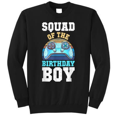 Squad Of The Birthday Boy Matching Video Gamer Birthday Sweatshirt