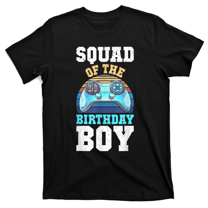 Squad Of The Birthday Boy Matching Video Gamer Birthday T-Shirt