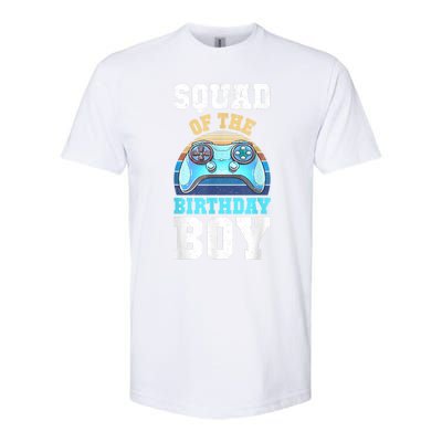 Squad Of The Birthday Boy Matching Video Gamer Birthday Softstyle CVC T-Shirt