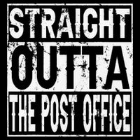 Straight Outta The Post Office Funny Postal Worker 16 in Basic Backpack