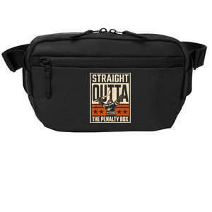 Straight Outta The Penalty Box Funny Hockey Player Fan Lover Crossbody Pack