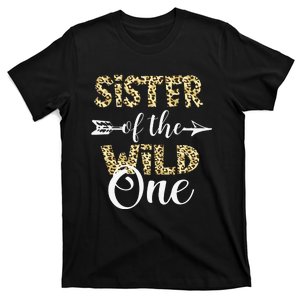 Sister Of The Wild One Zoo Themed 1st Birthday Party T-Shirt