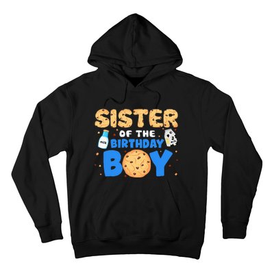 Sister Of The Birthday Boy Milk And Cookies 1st Birthday Hoodie