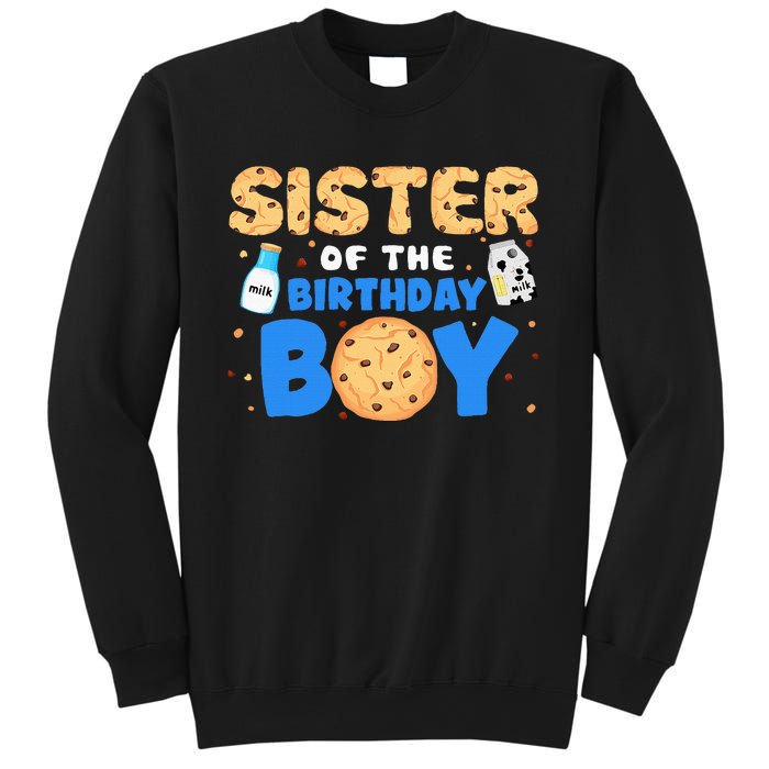 Sister Of The Birthday Boy Milk And Cookies 1st Birthday Sweatshirt