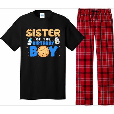 Sister Of The Birthday Boy Milk And Cookies 1st Birthday Pajama Set