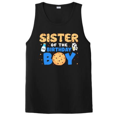 Sister Of The Birthday Boy Milk And Cookies 1st Birthday PosiCharge Competitor Tank