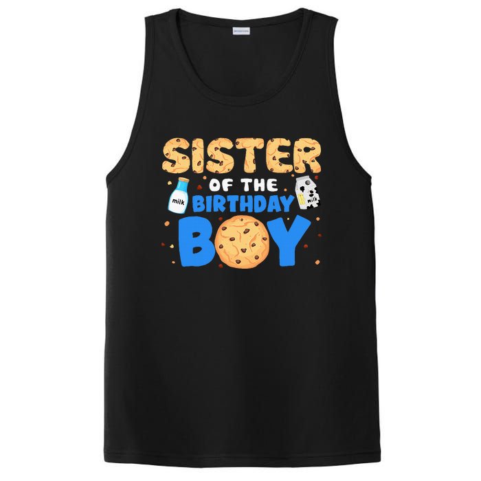 Sister Of The Birthday Boy Milk And Cookies 1st Birthday PosiCharge Competitor Tank