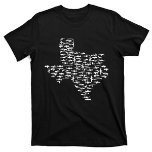 State Of Texas Made Out Of Guns T-Shirt