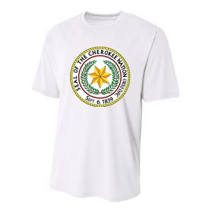 Seal Of The Cherokee Nation Cherokee Native American Pride Youth Performance Sprint T-Shirt