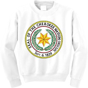 Seal Of The Cherokee Nation Cherokee Native American Pride Kids Sweatshirt