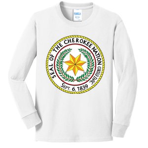 Seal Of The Cherokee Nation Cherokee Native American Pride Kids Long Sleeve Shirt