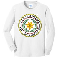 Seal Of The Cherokee Nation Cherokee Native American Pride Kids Long Sleeve Shirt