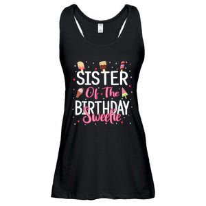 Sister Of The Birthday Sweetie Girl Ice Cream Theme Party Ladies Essential Flowy Tank