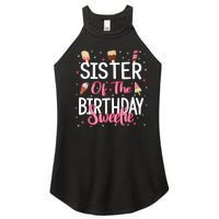 Sister Of The Birthday Sweetie Girl Ice Cream Theme Party Women's Perfect Tri Rocker Tank