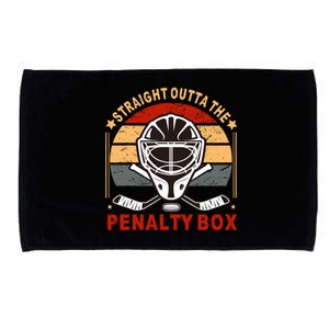 Straight Outta The Penalty Box Funny Hockey Design For Microfiber Hand Towel