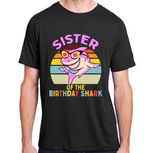 Sister of the Shark Birthday Matching Family Adult ChromaSoft Performance T-Shirt