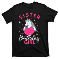 Sister Of The Birthday  Sibling Unicorn Birthday T-Shirt