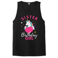 Sister Of The Birthday  Sibling Unicorn Birthday PosiCharge Competitor Tank