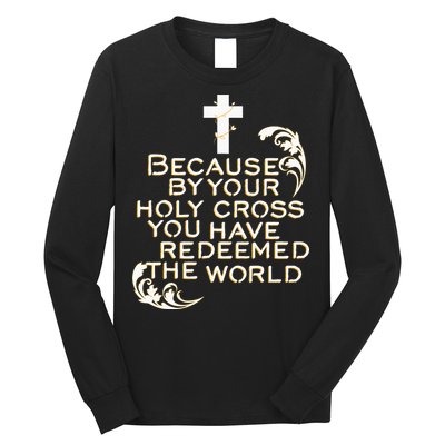 Stations of the Cross Jesus Holy Week Lent Easter Catholic Long Sleeve Shirt