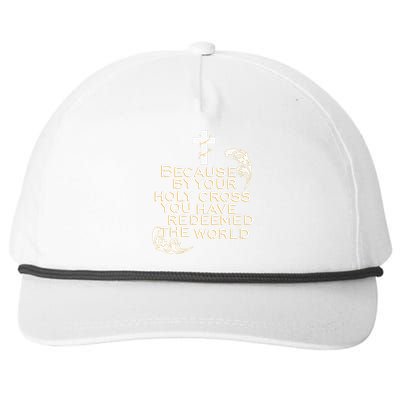 Stations of the Cross Jesus Holy Week Lent Easter Catholic Snapback Five-Panel Rope Hat