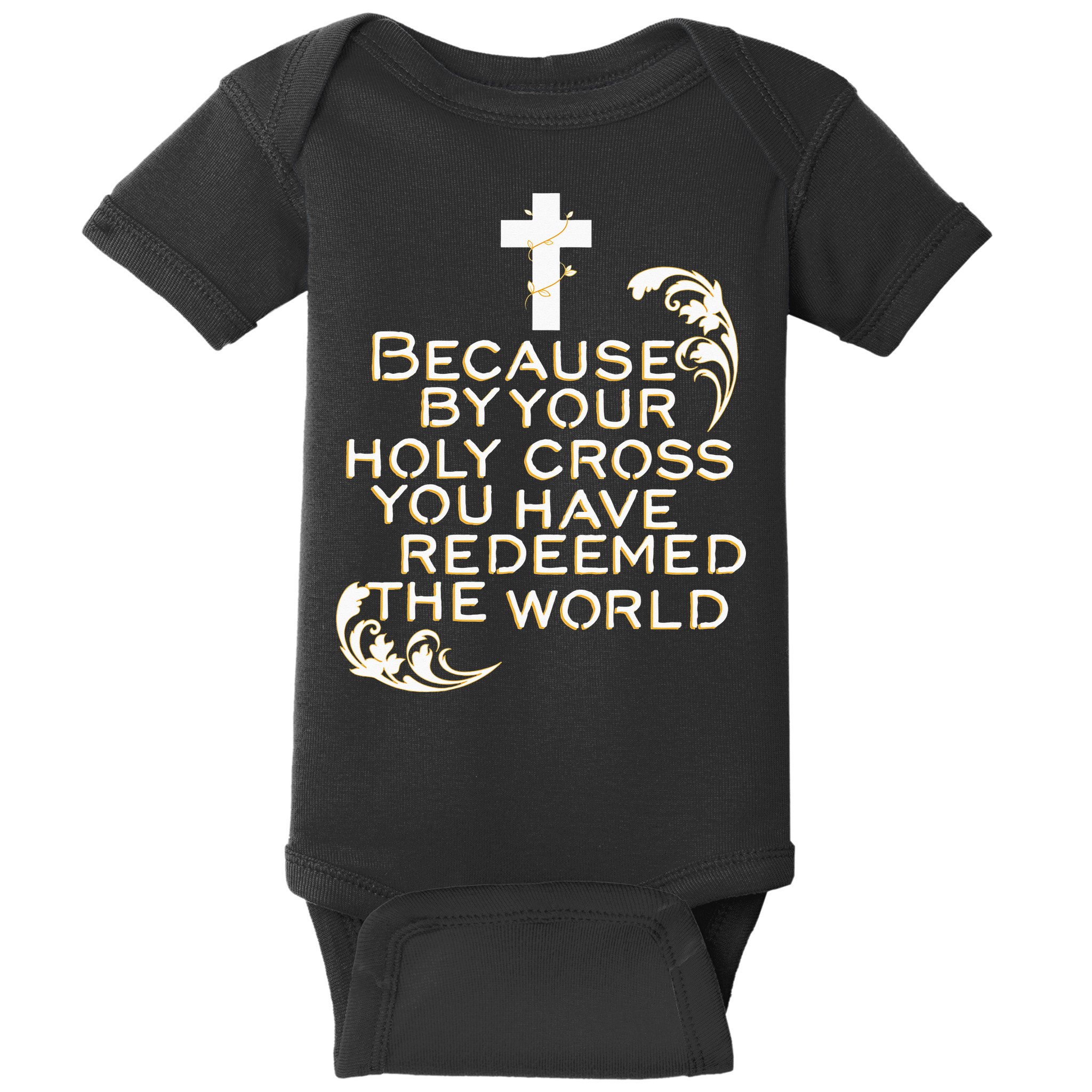 Stations of the Cross Jesus Holy Week Lent Easter Catholic Baby Bodysuit