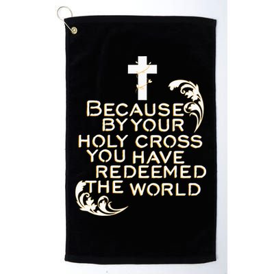 Stations of the Cross Jesus Holy Week Lent Easter Catholic Golf Towel