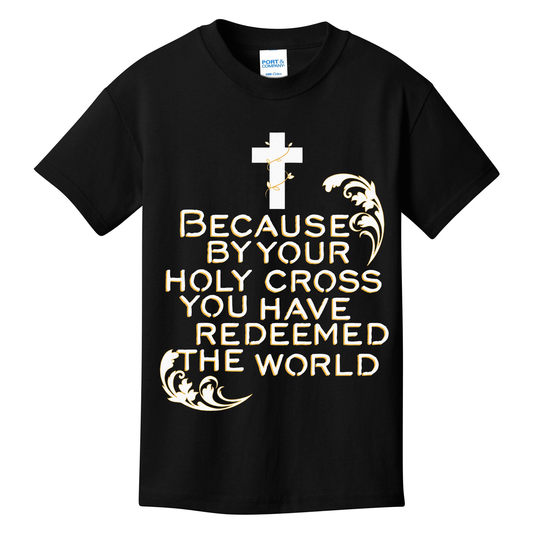 Stations of the Cross Jesus Holy Week Lent Easter Catholic Kids T-Shirt