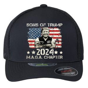 Sons Of Trump Maga Chapter 2024 Flexfit Unipanel Trucker Cap