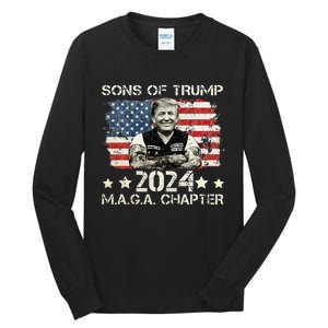 Sons Of Trump Maga Chapter 2024 Tall Long Sleeve T-Shirt