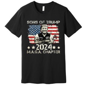 Sons Of Trump Maga Chapter 2024 Premium T-Shirt