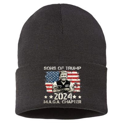 Sons Of Trump Maga Chapter 2024 Sustainable Knit Beanie