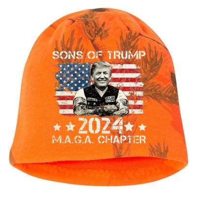 Sons Of Trump Maga Chapter 2024 Kati - Camo Knit Beanie