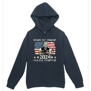 Sons Of Trump Maga Chapter 2024 Urban Pullover Hoodie