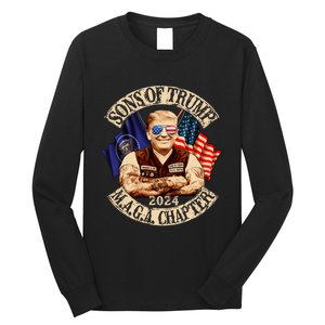 Sons Of Trump Maga Chapter 2024 Funny Long Sleeve Shirt