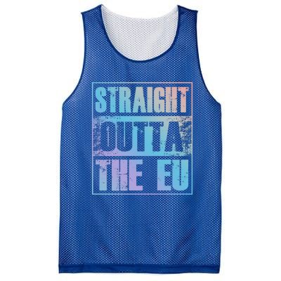 Straight Outta The Eu Europe Brexit England Politics Uk Gift Meaningful Gift Mesh Reversible Basketball Jersey Tank