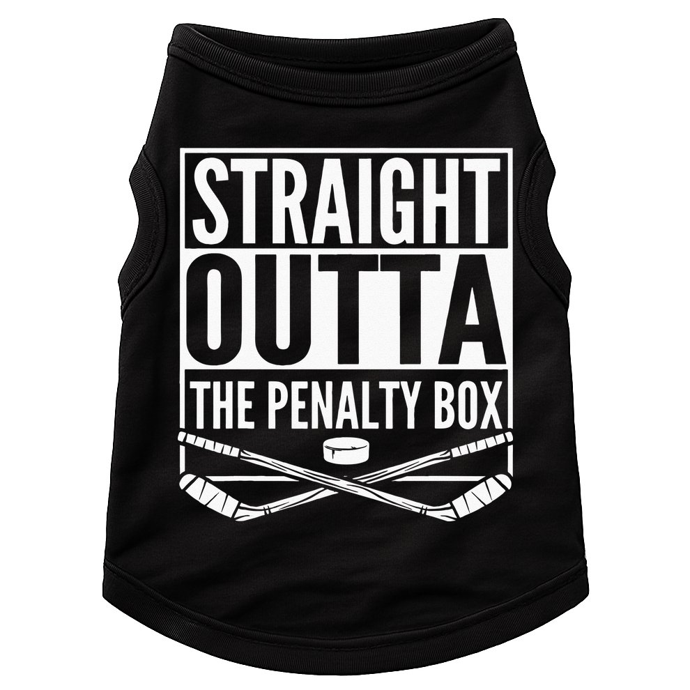 Straight Outta The Penalty Box Hockey Player Gift Hockey Doggie Tank