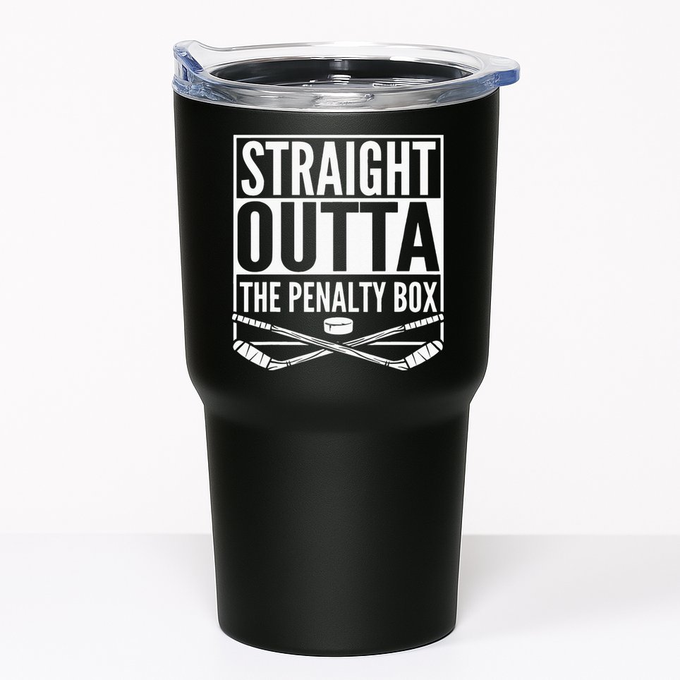 Straight Outta The Penalty Box Hockey Player Gift Hockey Tumbler
