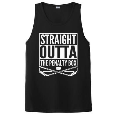 Straight Outta The Penalty Box Hockey Player Gift Hockey PosiCharge Competitor Tank