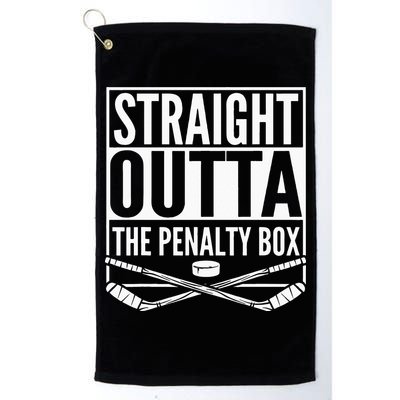 Straight Outta The Penalty Box Hockey Player Gift Hockey Golf Towel