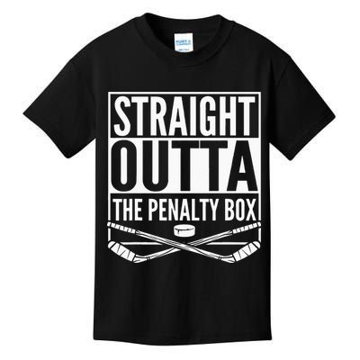 Straight Outta The Penalty Box Hockey Player Gift Hockey Kids T-Shirt